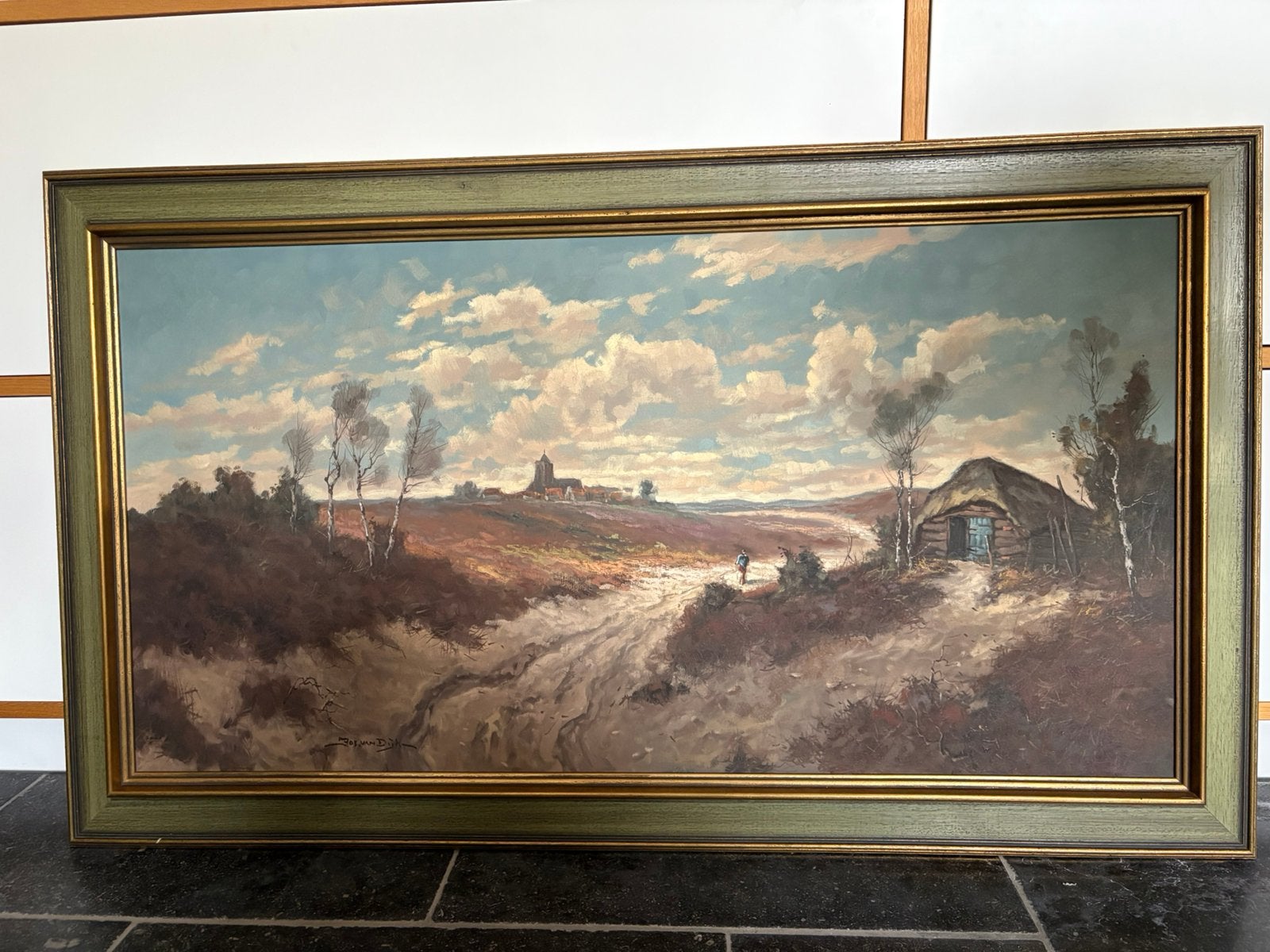 Jos van dijk, Antiek en Kunst, Ophalen, Landschap