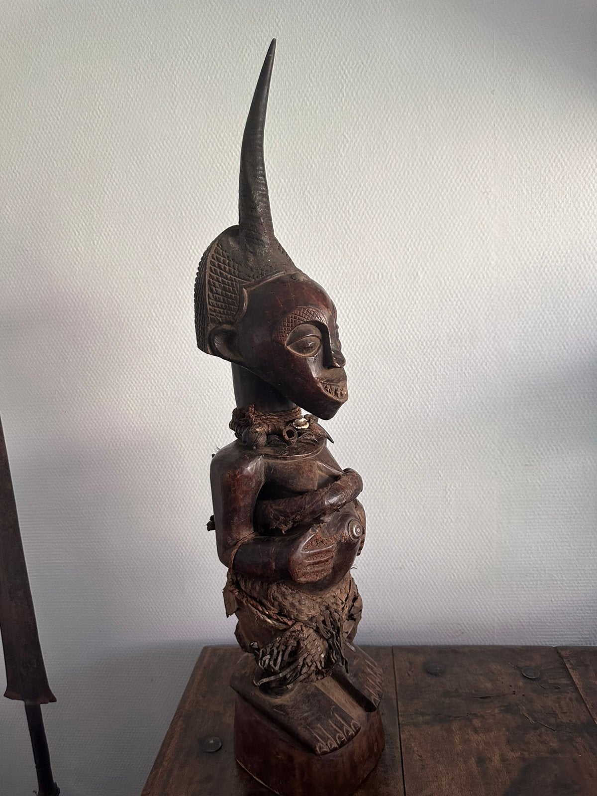 SONGYE Fétiche Nkisi krachtbeeld 1930 privé collectie Matadi, Ophalen of Verzenden