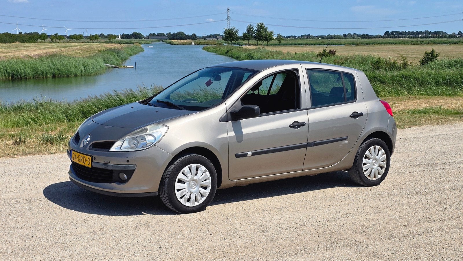 Renault Clio 1.2 16V 55KW 5-DRS E4 2008 Beige, Auto's, Renault, Particulier, Clio, Benzine, B, Hatchback, Handgeschakeld, Origineel Nederlands