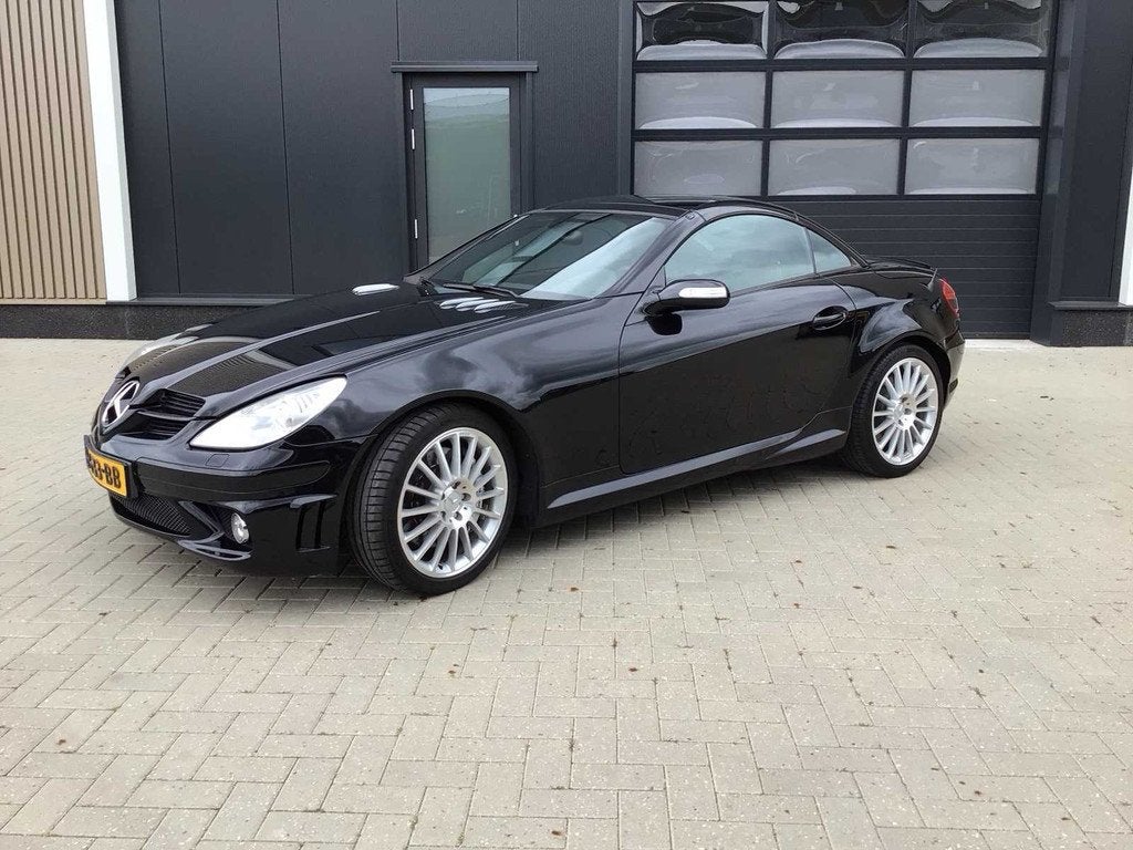 2006 Mercedes-Benz SLK-klasse AMG 55 Personenauto, Auto's, Mercedes-Benz, Cabriolet, Zwart, SLK, 2 stoelen