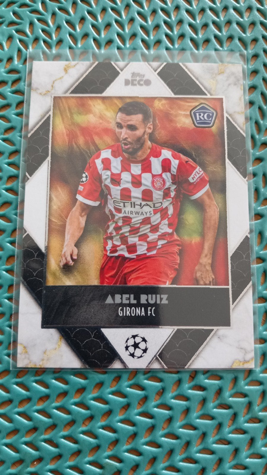 Abel Ruiz Girona FC Topps Deco Prodigy Voetbalkaart, Ophalen of Verzenden, Zo goed als nieuw, Buitenlandse clubs, Spelerskaart