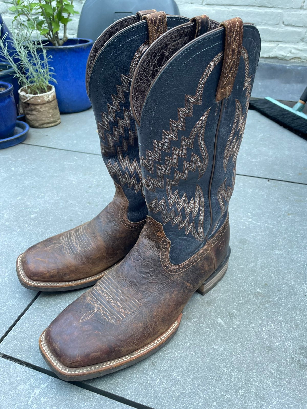 Ariat heren cowboy western laarzen 45, Bruin, Verzenden, Boots, Zo goed als nieuw