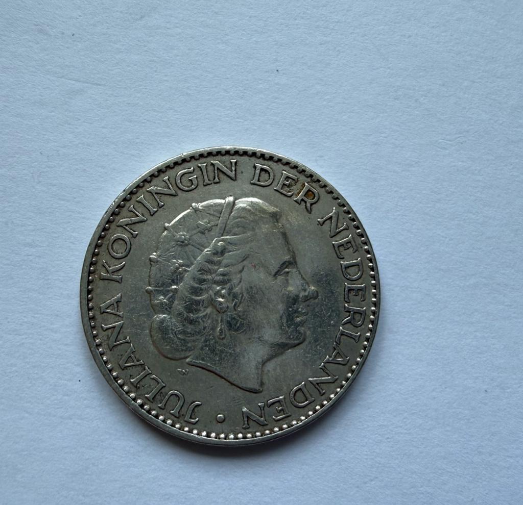 1 Gulden Koningin Juliana 1956, 1 gulden, Koningin Juliana, Zilver, Ophalen of Verzenden