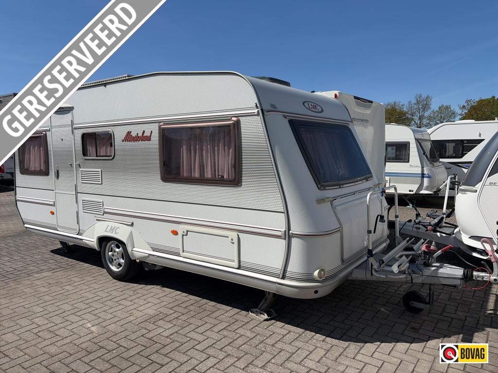 LMC Munsterland Sunny 475 TE Voortent/Mover/Fietsdr., Caravans en Kamperen, Caravans, Standaardzit, Bedrijf, Schokbreker, LMC en Münsterland