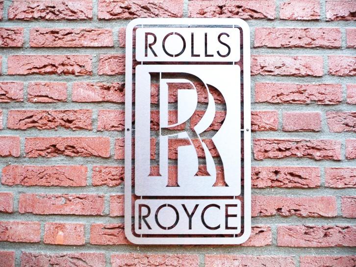 Uniek Rolls-Royce en Bentley RVS logo 70cm, Ophalen of Verzenden, Nieuw, Overige automerken