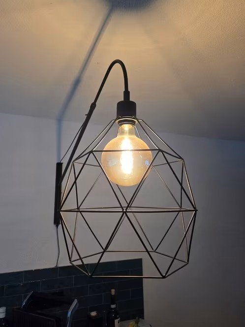 Twee lampenkappen - Brunsta Ikea **, Ophalen, 25 tot 50 cm, Zwart, Rond