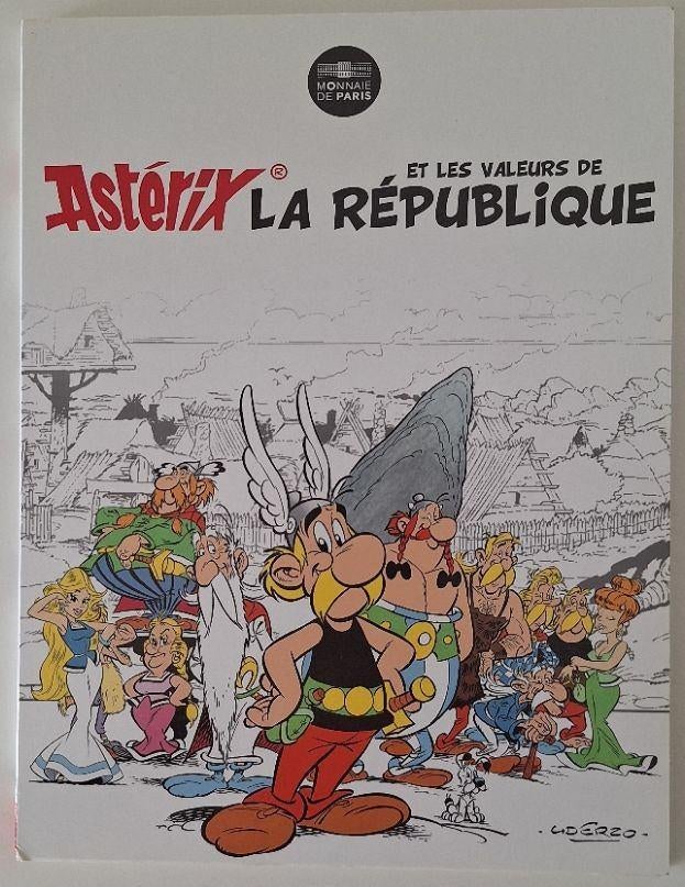 Frankrijk coll. Astérix 2015 - Album met 24 zilveren € 10,-, Zilver, Overige waardes, Frankrijk, Verzenden