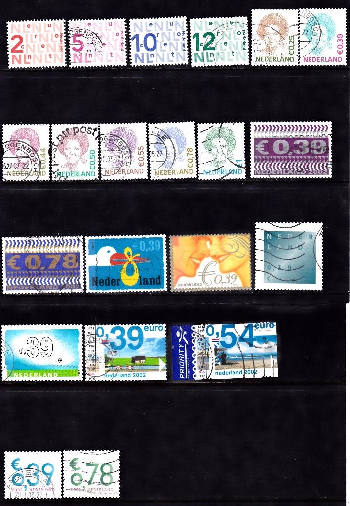 Nederland zegels uit 2002 gestempeld, Verzenden, Na 1940, Gestempeld