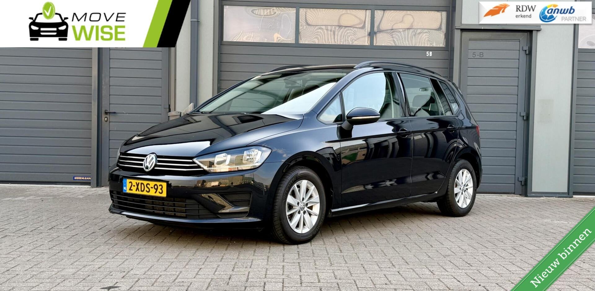 Volkswagen Golf Sportsvan 1.2 TSI 110pk Comfortline | Trekha, Auto's, Dealer onderhouden, Stof, Gebruikt, Zwart