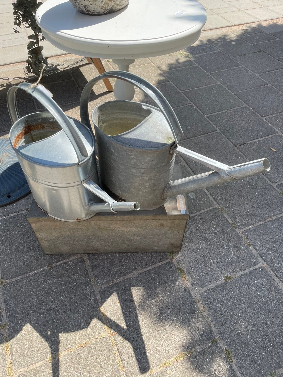 Zinken gieters, Tuin en Terras, Gieters, Ophalen, Gebruikt, IJzer