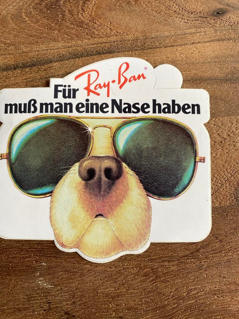 Ray Ban vintage sticker, Verzamelen, Ophalen of Verzenden, Gebruikt, Merk