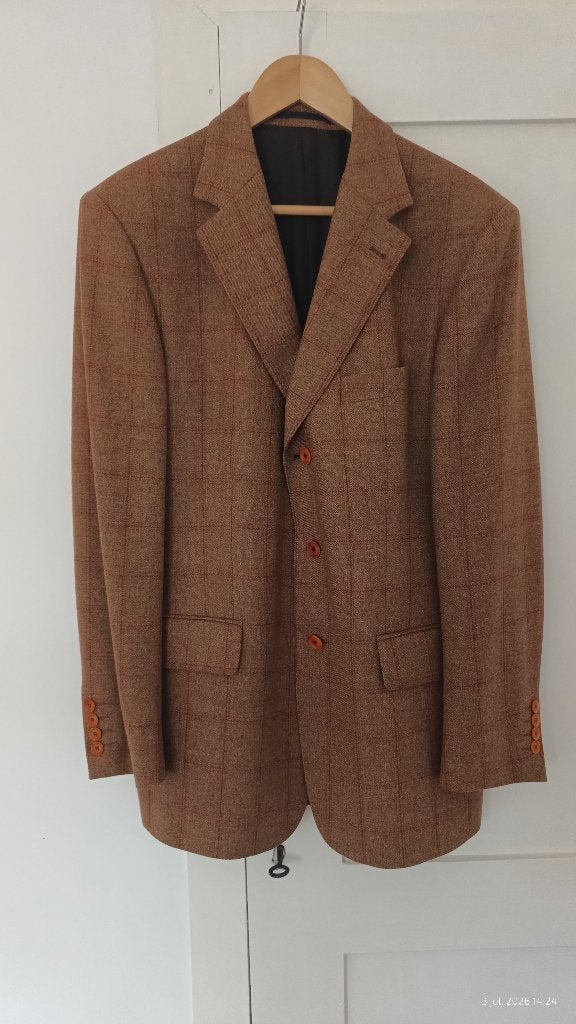 Burberry London-jasje, scheerwol, maat 50, Kleding | Heren, Bruin, Maat 48/50 (M), Ophalen of Verzenden, Zo goed als nieuw