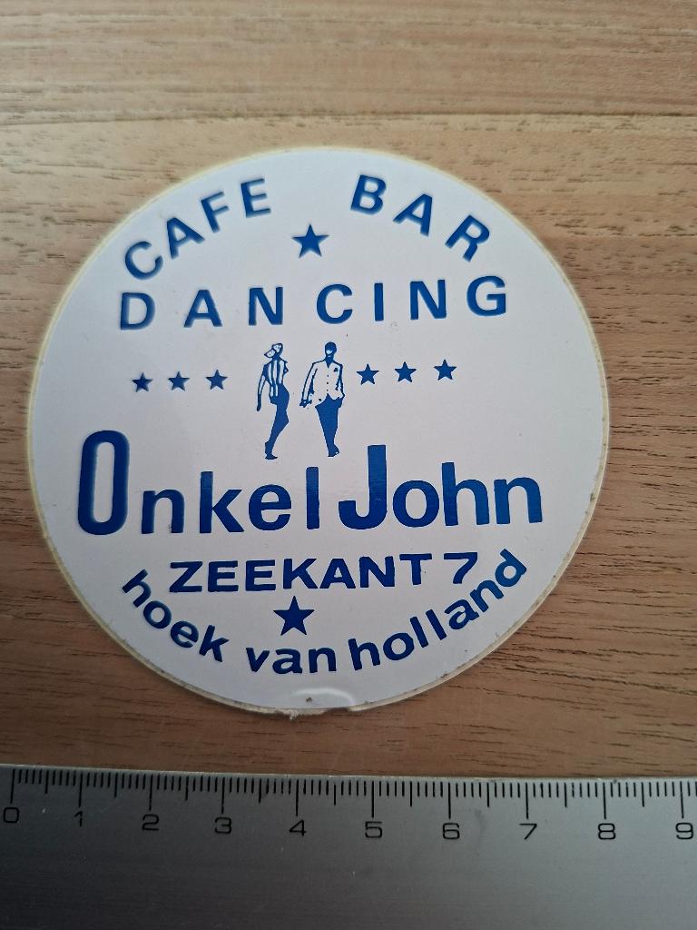Sticker Hoek van Holland café bar, Ophalen of Verzenden, Zo goed als nieuw, Overige typen