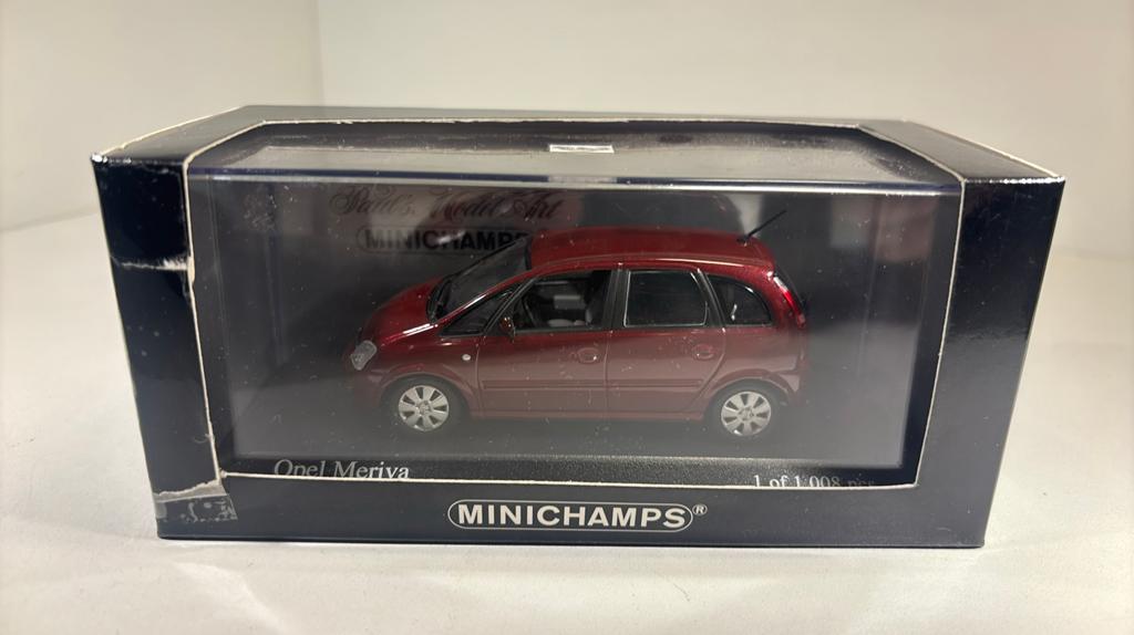 Opel meriva red minichamps 1.43, Hobby en Vrije tijd, Modelauto's | 1:43, Auto, Ophalen of Verzenden, MiniChamps, A