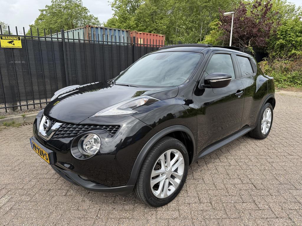 Nissan Juke 1.2 DIG-T S/S N-Connecta Pano/Clima/Camera, Auto's, Nissan, Voorwielaandrijving, 639 kg, 116 pk, Zwart