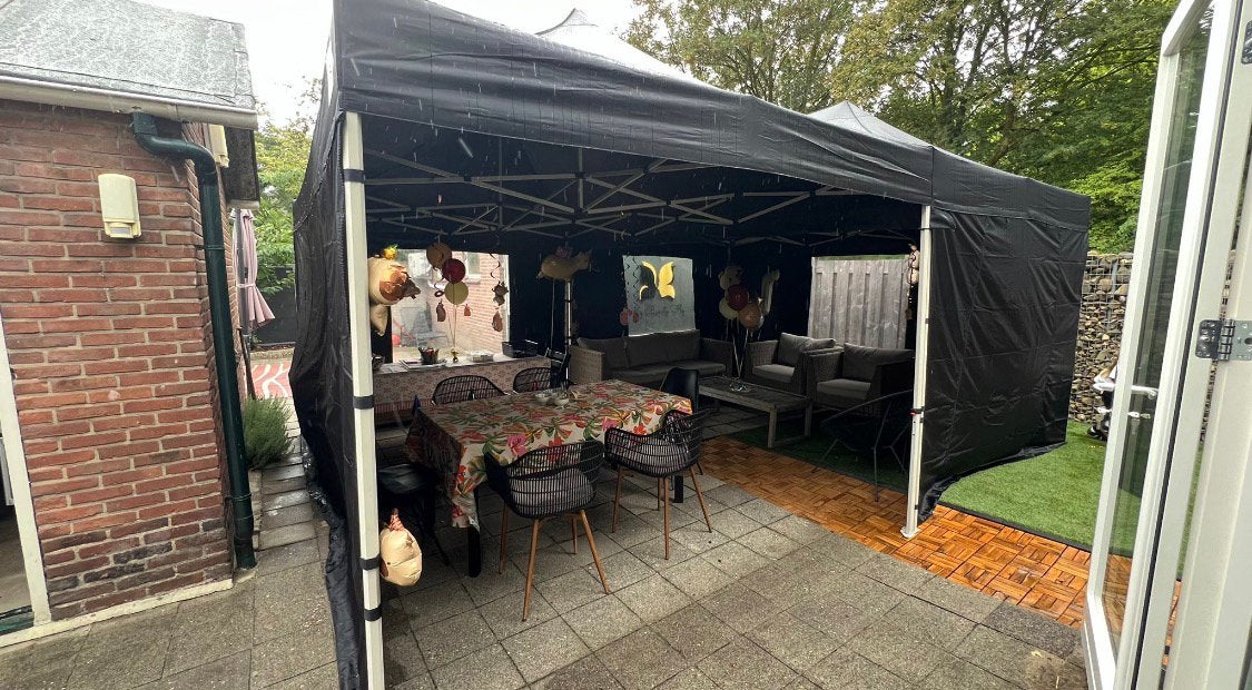 Te huur professionele easy up partytenten popup biertafel, Ophalen, Zo goed als nieuw, Overige
