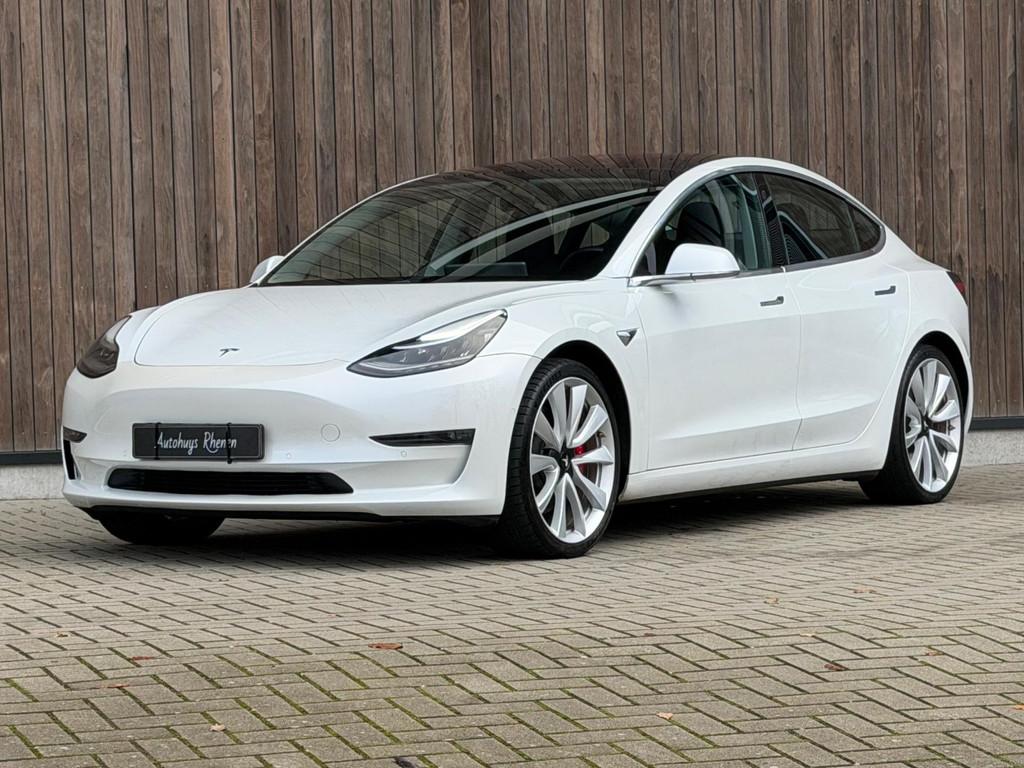 Tesla Model 3 Performance AWD 75 kWh / 77.000 NIEUWPRIJS /, Auto's, Tesla, Automaat, 462 pk, Wit, 1249 min