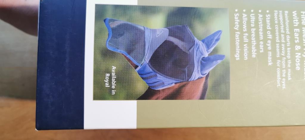Vliegenmasker Shires deluxe 6671 maat pony, De, De, Ophalen of Verzenden, Hkm