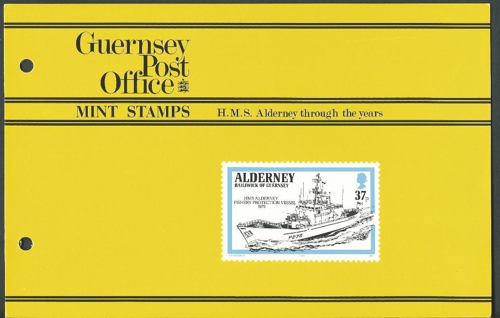 ALDERNEY 1990 Alderney Schepen in Presentatie mapje, MINT., Verzenden, Postfris