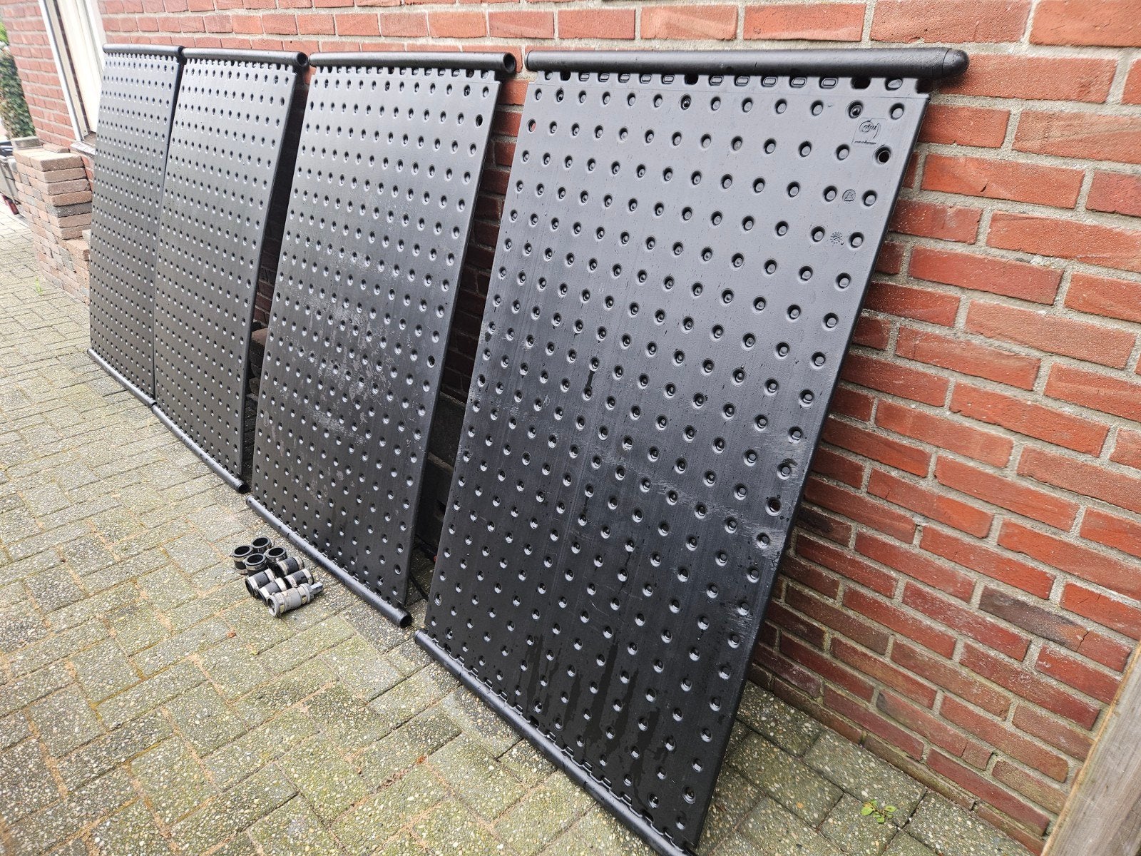 4 oku panelen solar zwembad verwarming zonnecollector, Ophalen