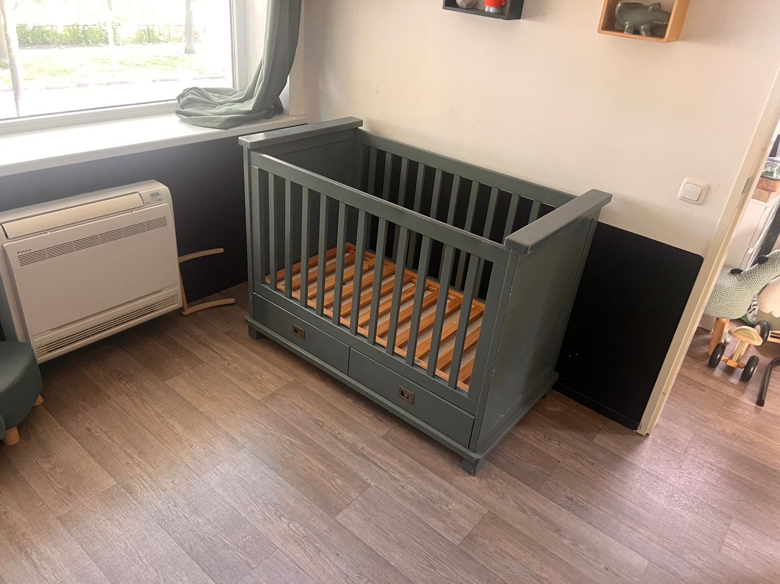 Complete babykamer ( echt hout! Kwaliteit!), Ophalen, Zo goed als nieuw, Jongetje of Meisje