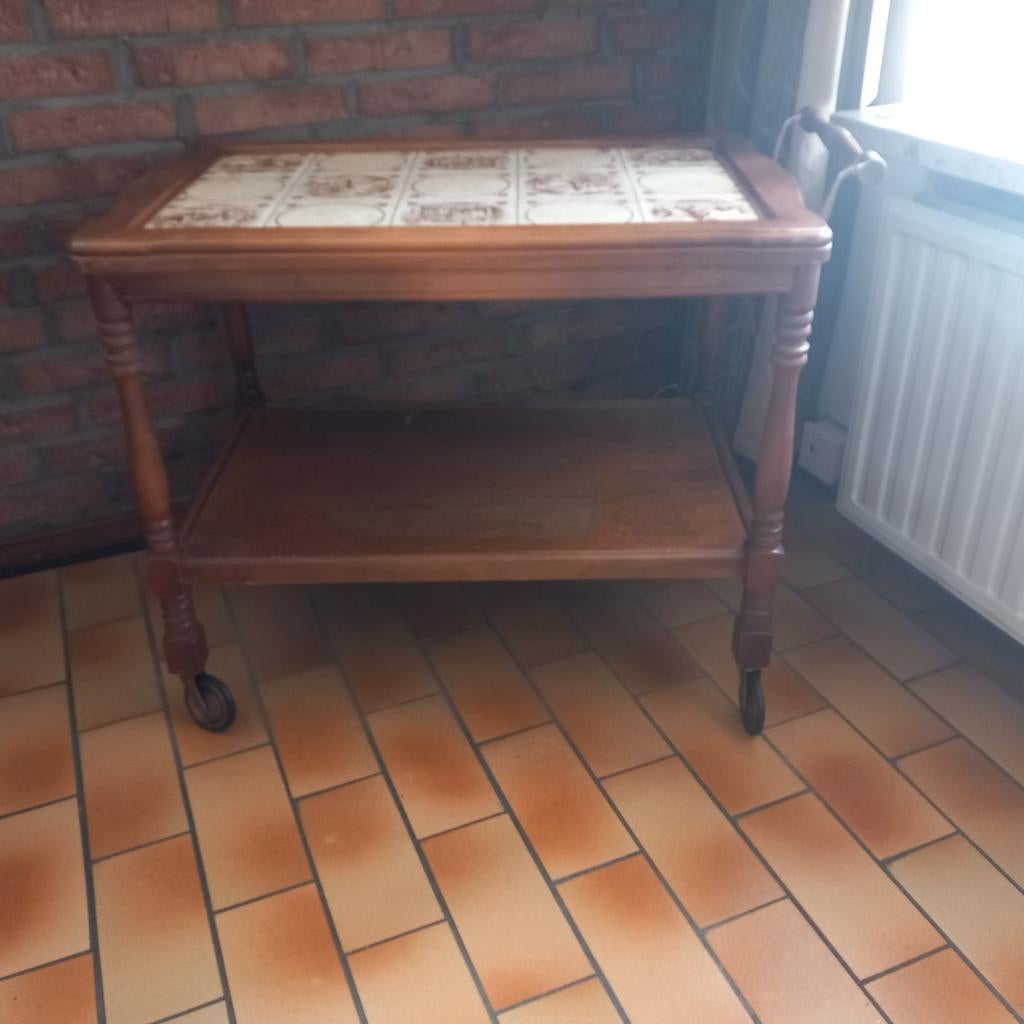 Oude theeserveerwagen, Antiek en Kunst, Antiek | Meubels | Tafels, Ophalen