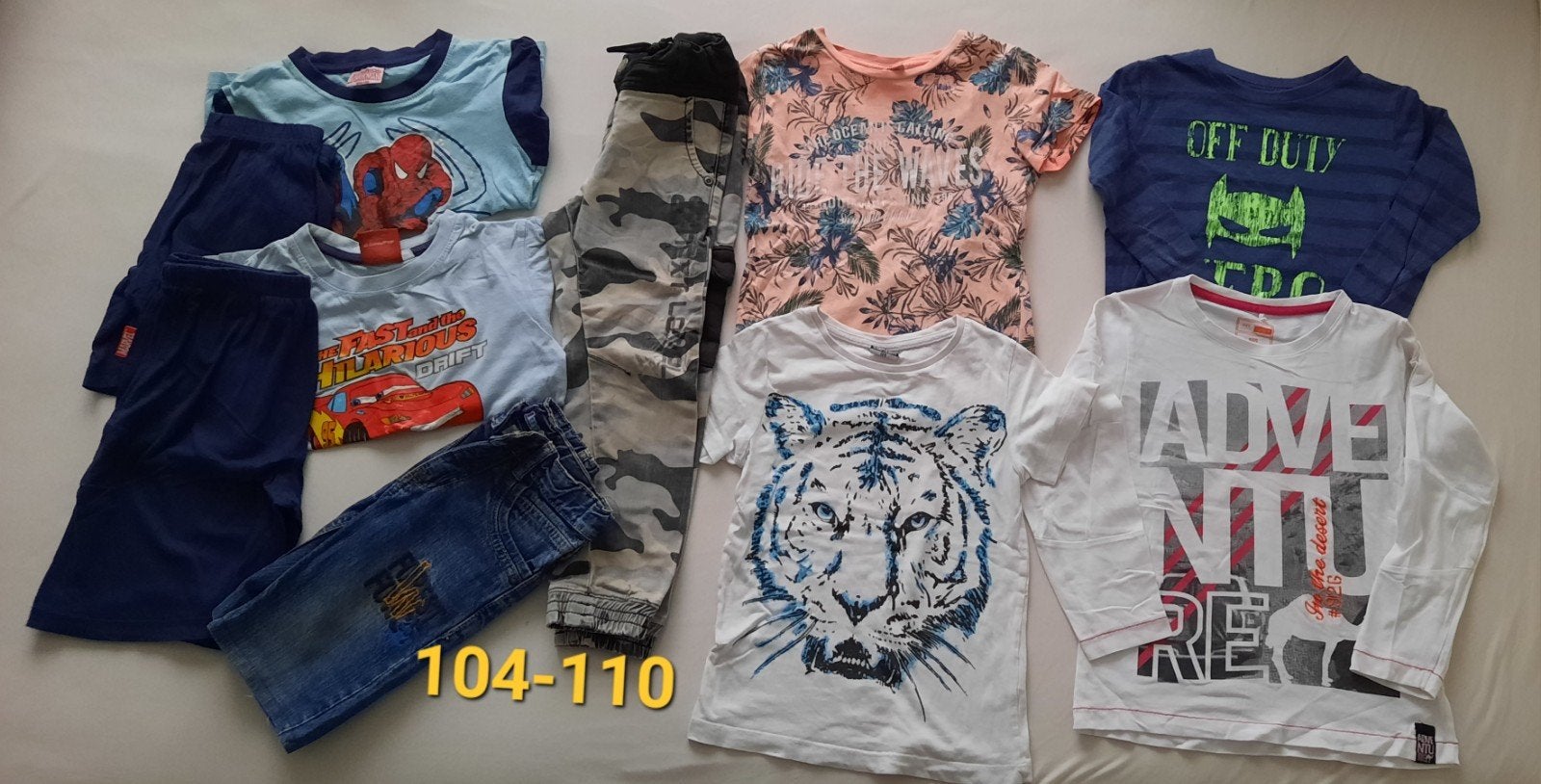 Jongens pakket in maat 104-110 - name it - cars - spiderman, Ophalen of Verzenden, Zo goed als nieuw, Maat 104