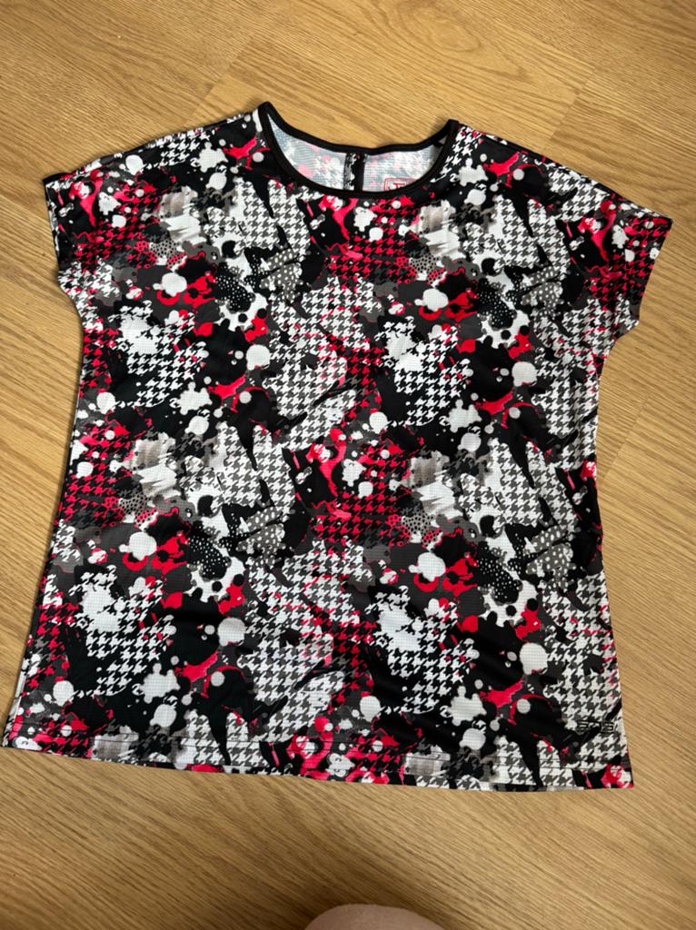 Sjeng Sport T-shirt Dames Maat M - Zwart/Rood/Wit, Maat 38/40 (M), Zwart, Ophalen of Verzenden, Fitness of Aerobics