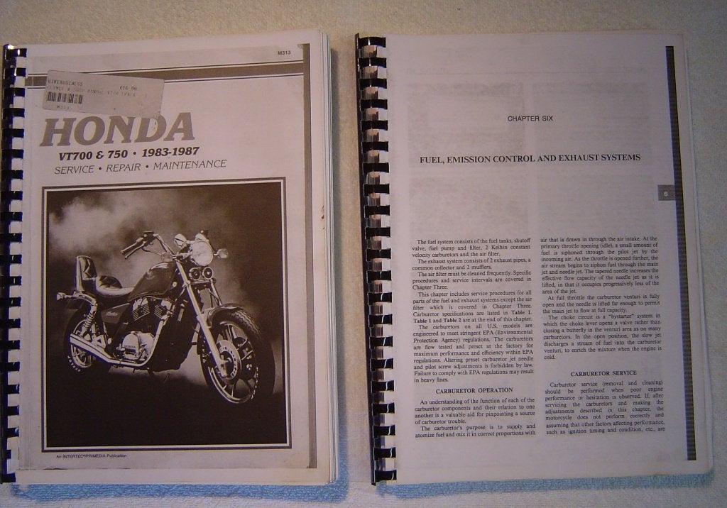 honda shadow werkplaats handboek, Ophalen, Honda