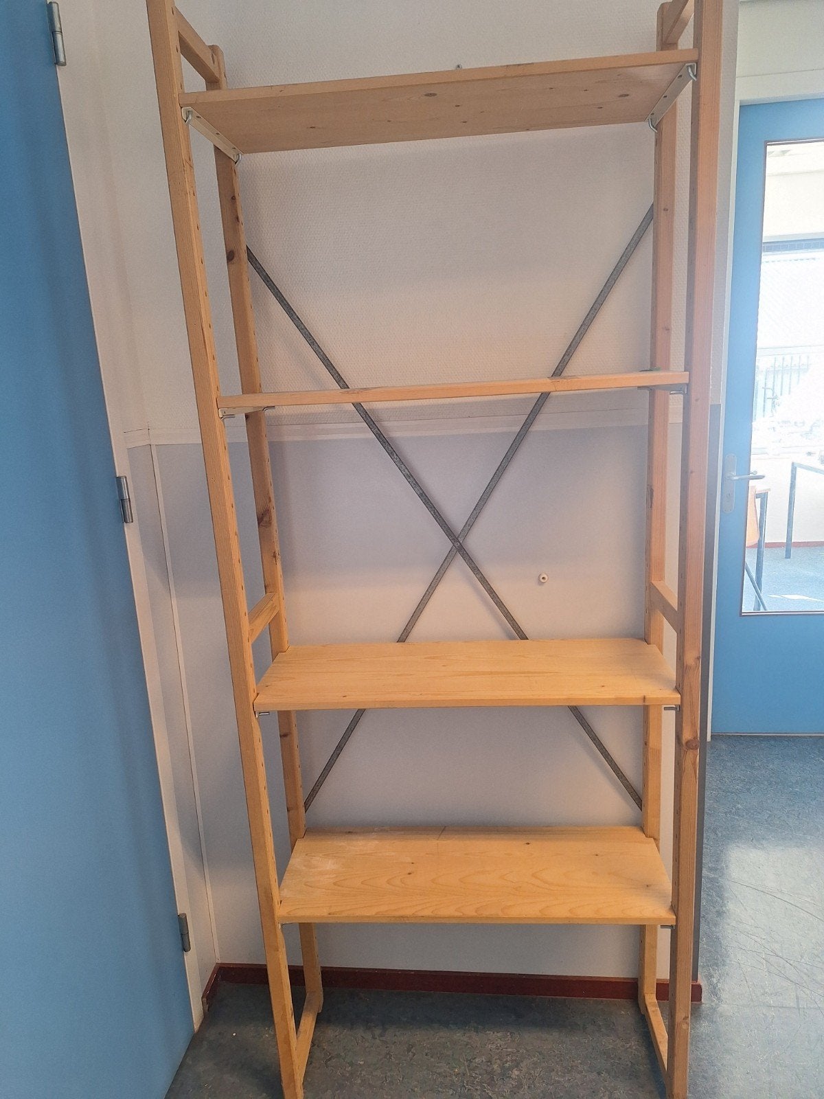 Houten stellingkast met verstelbare planken, Huis en Inrichting, Kasten | Stellingkasten, Ophalen