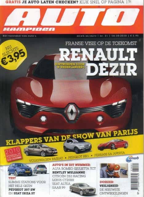 Autokampioen 21 2010: Saab 99 GL - Citroen DS3 Racing - Seat, Ophalen of Verzenden, Gelezen, Algemeen