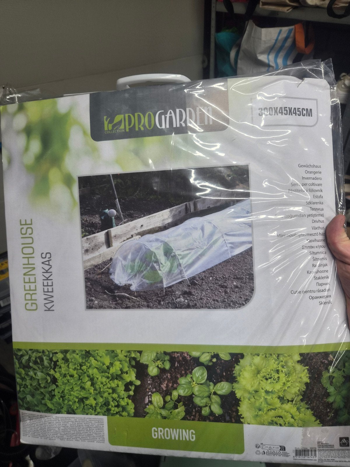 PROGARDEN Kweekkas 300x45x45cm - Ideaal voor jonge planten, Ophalen, Overige materialen, Folie, Kweekkas
