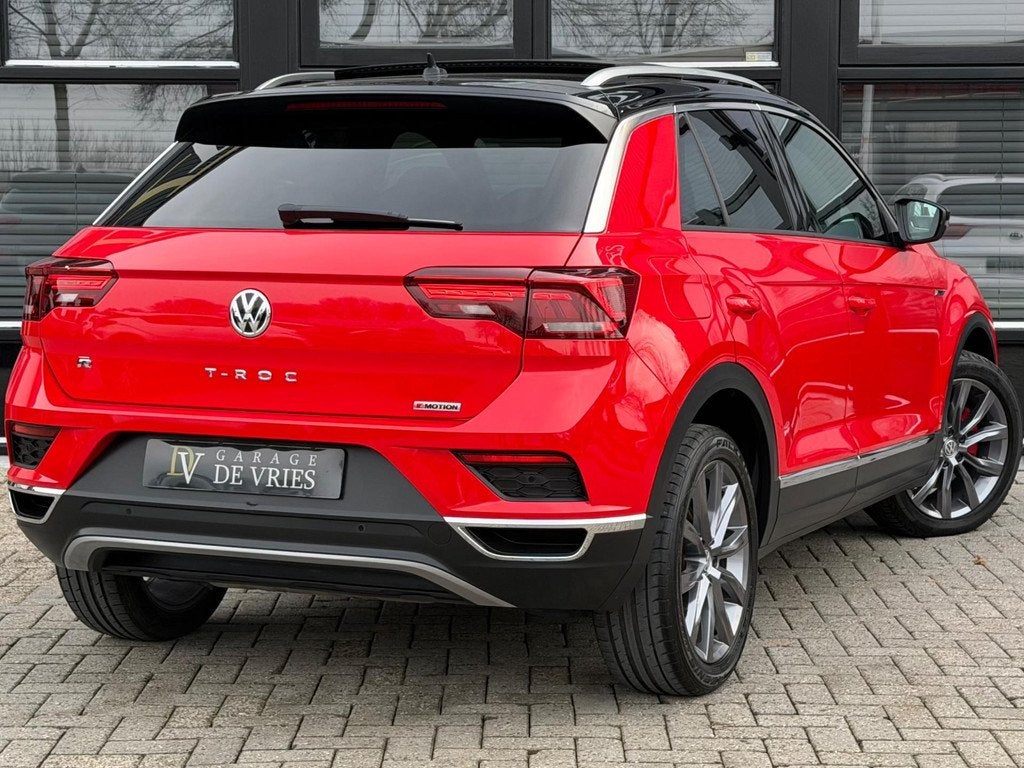 Volkswagen T-Roc 2.0 TSI 4Motion Sport R-Line DSG Panoramada, Auto's, Volkswagen, Automaat, Gebruikt, Zwart, 1984 cc
