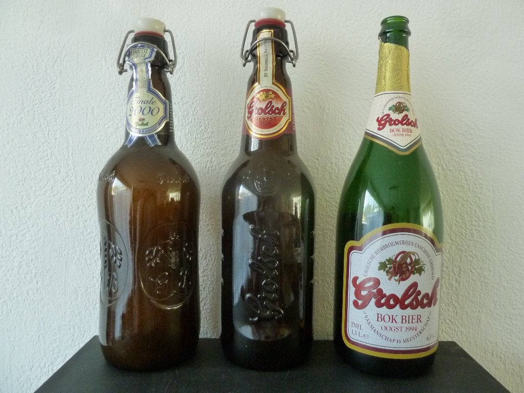 Grolsch Bierflessen Collectie - Vintage en Zeldzaam, Ophalen of Verzenden, Gebruikt, Flesje(s), Grolsch