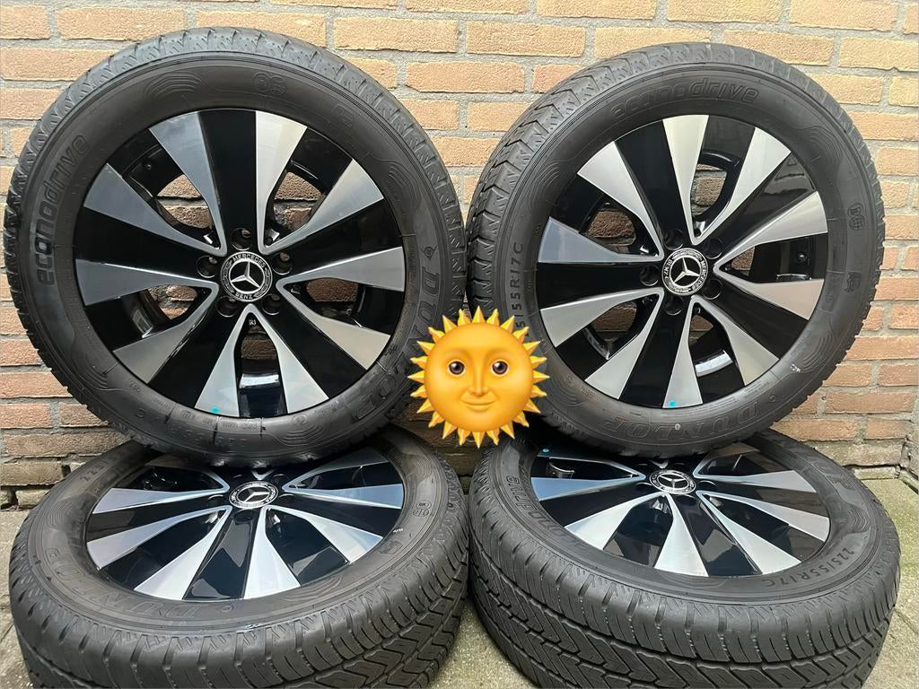 NIEUWE 17” orig Mercedes Vito V-klasse EQV Dunlop zomerset, Auto-onderdelen, Banden en Velgen, Bestelwagen, Banden en Velgen, Nieuw