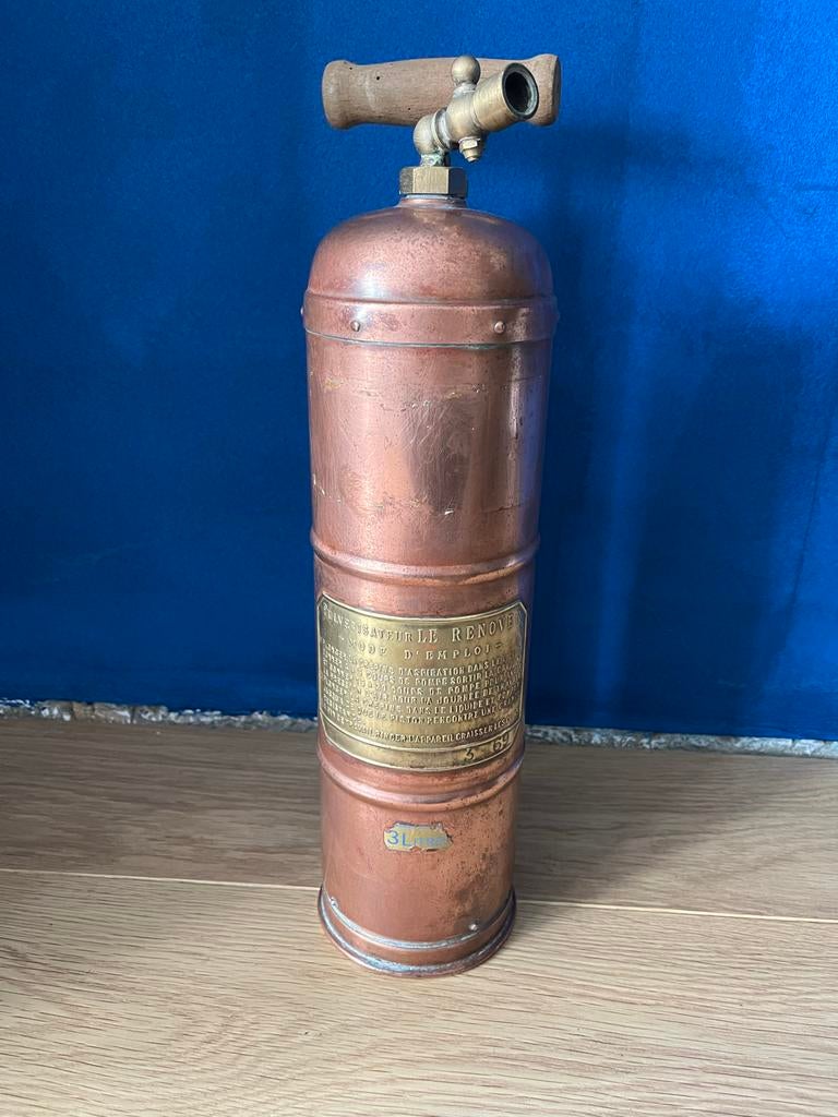 Antieke Roodkoperen Franse Gifspuit Jaren '20/'30 - 42cm Hoo, Antiek en Kunst, Ophalen of Verzenden, Koper