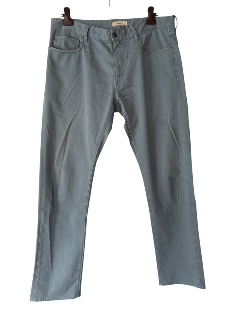 Incotex broek maat 35 - lichtblauw, Ophalen of Verzenden, Zo goed als nieuw, Maat 52/54 (L), Blauw