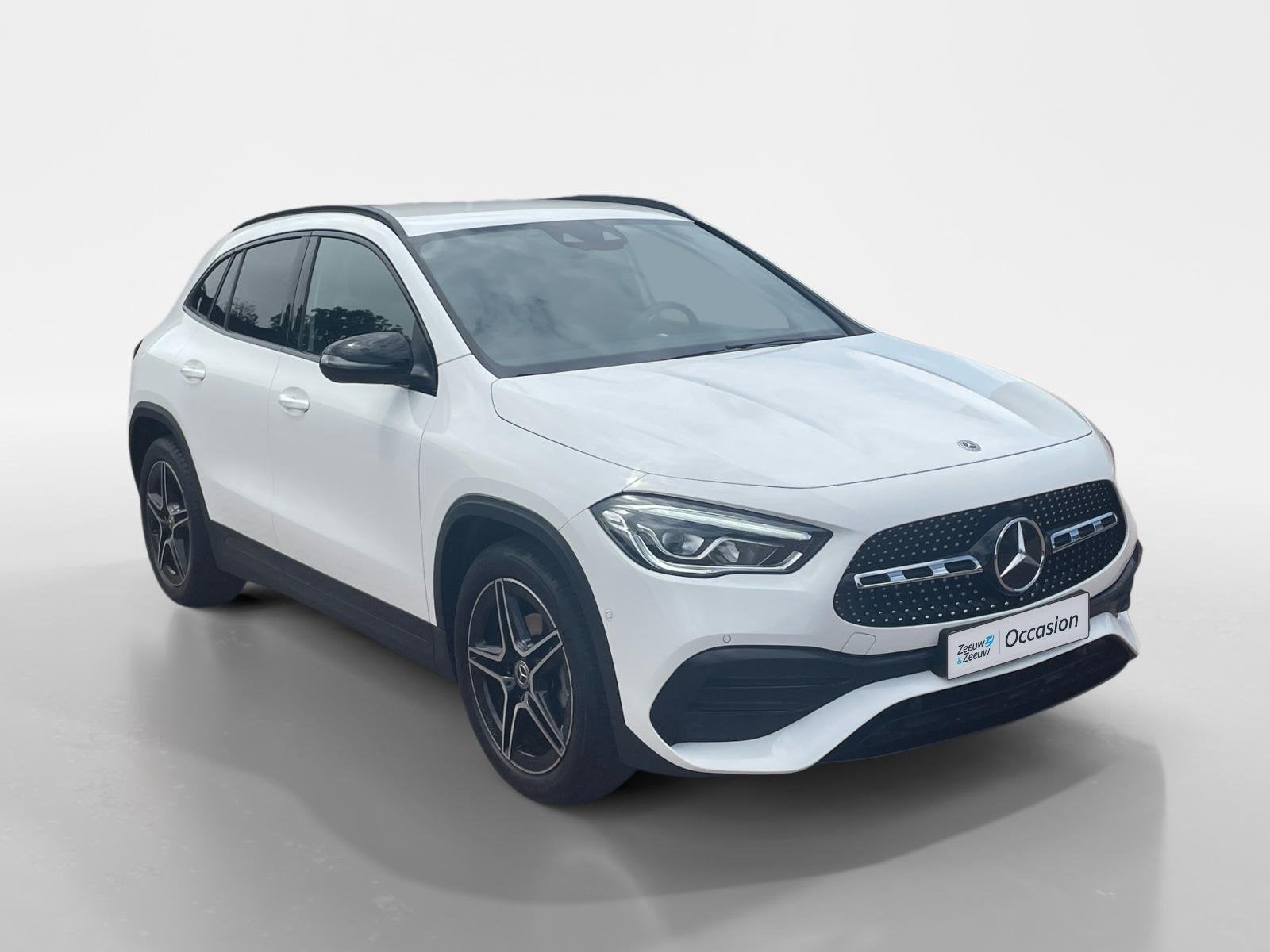 Mercedes-Benz GLA-klasse 180 Business Solution AMG *Automaat, Auto's, Gebruikt, Leder en Stof, Wit, 1600 kg