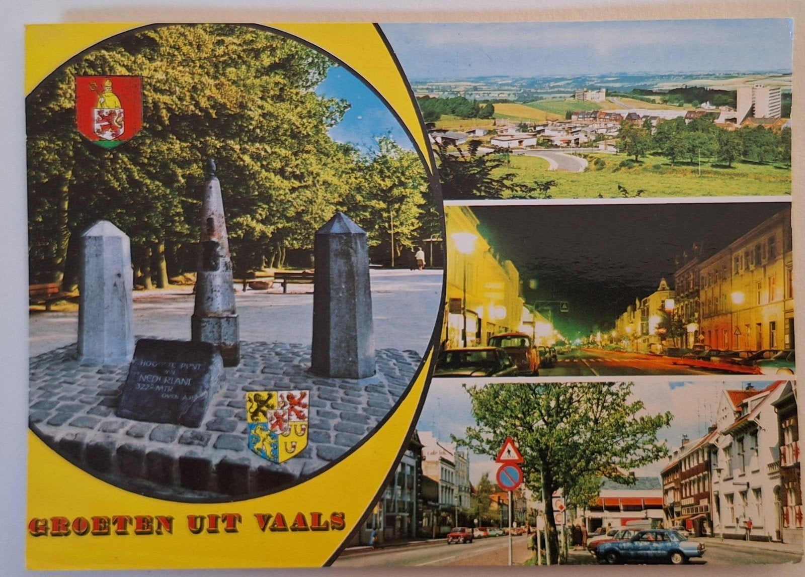 Oude Ansichtkaart Vaals, Drielandenpunt, Simpelveld (L), Verzamelen, Ophalen of Verzenden, 1960 tot 1980, Gelopen, Limburg
