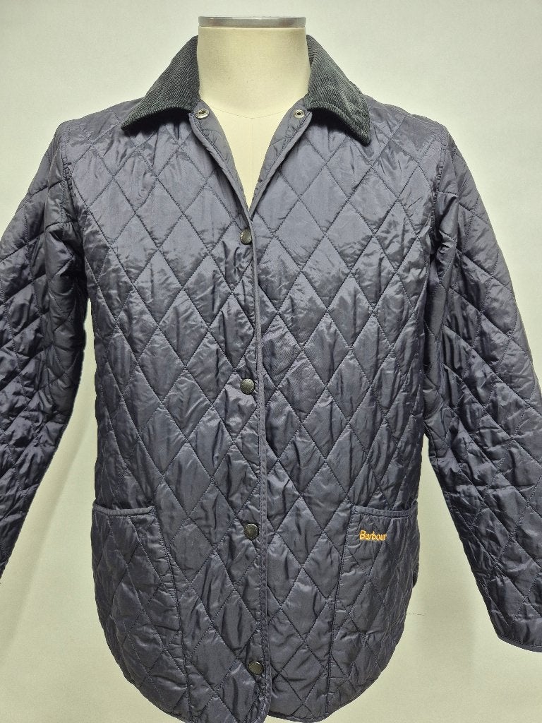 Barbour 'Shaped Liddesdale' dames quilt jas, maat 40, Maat 38/40 (M), Barbour, Blauw, Ophalen of Verzenden