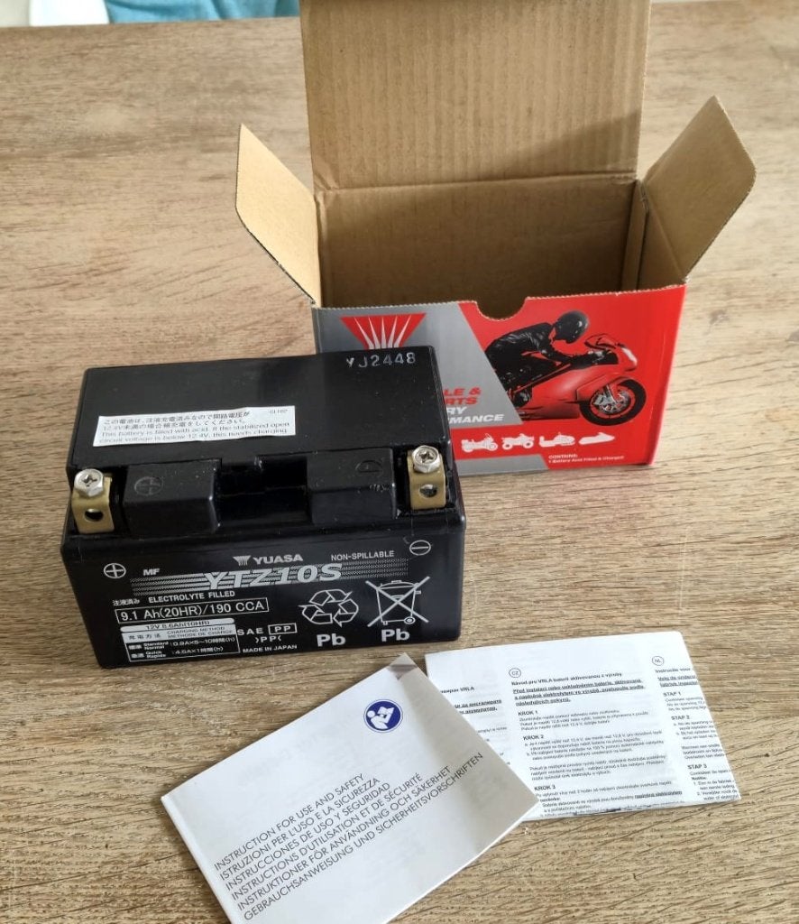 Yuasa YTZ10S Accu Onderhoudsvrij. Yamaha, Kawasaki etc, Auto-onderdelen, Ophalen of Verzenden, Gebruikt