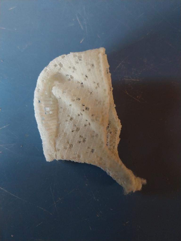 Vintage Barbie Skipper witte kanten muts cap Popover, Ophalen of Verzenden, Gebruikt, Kleertjes
