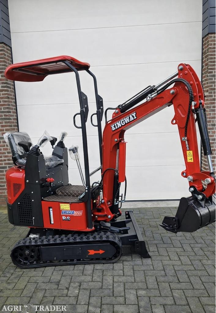 GRATIS LEVERING Minigraver minigraafmachine BAGGER1000 PRO, Verzenden, Heel Nederland, KINGWAY, Graafmachine