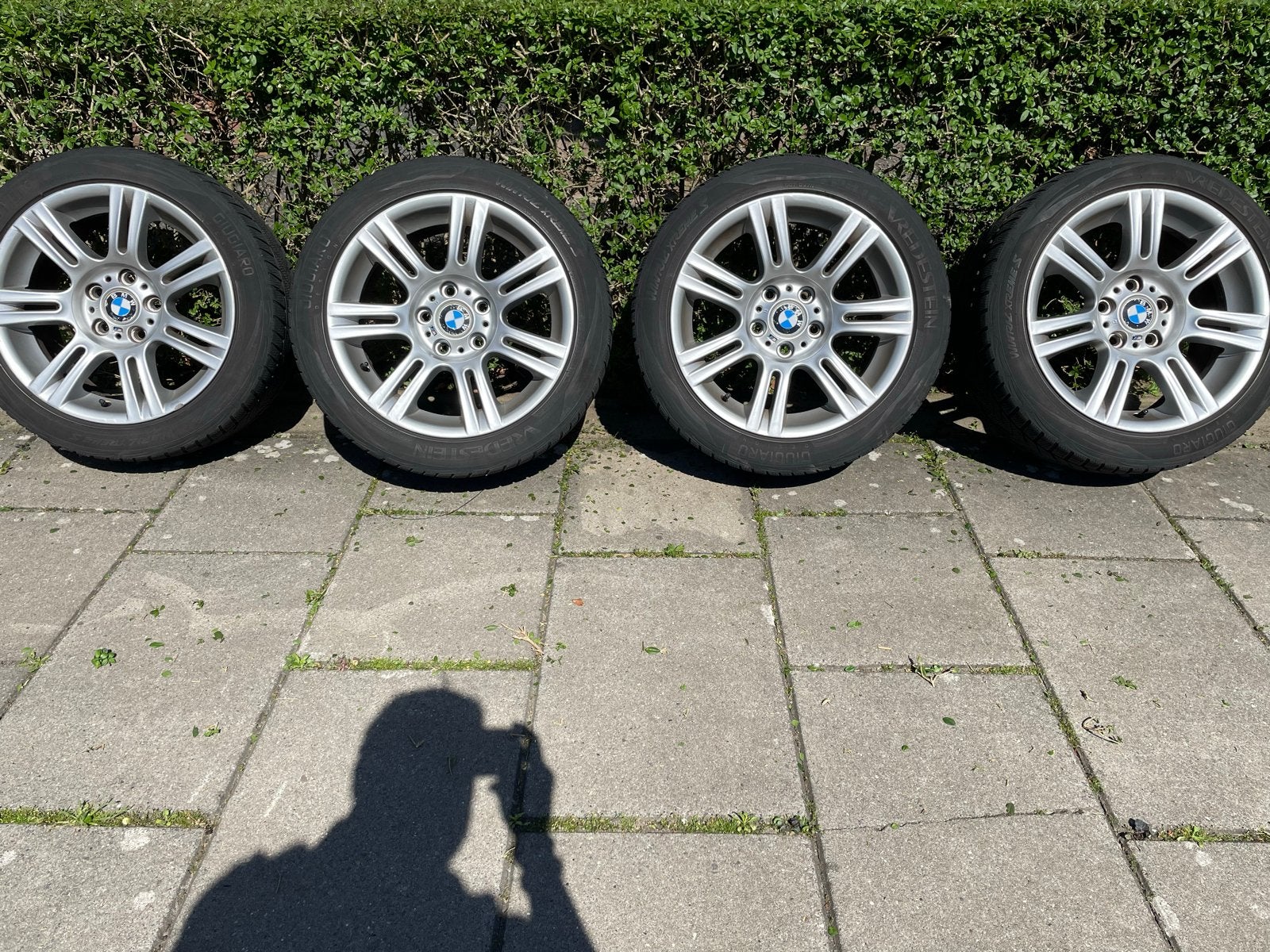 Breedset BMW 194M Velgen met Winterbanden, Ophalen, Gebruikt, Banden en Velgen, 17 inch