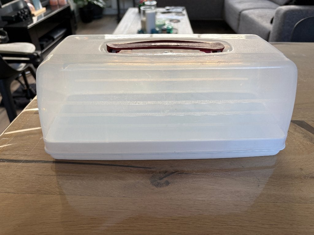 cake bewaardoos, Kunststof, Ophalen of Verzenden, Wit, Overige merken