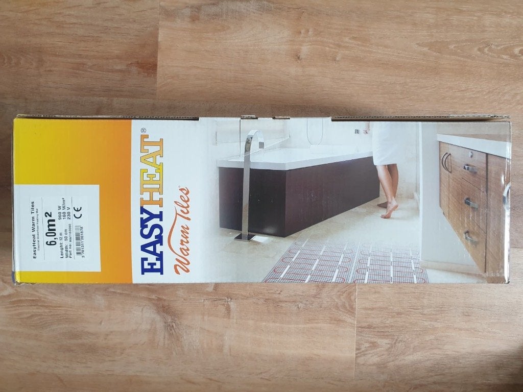 Easyheat elektrische vloerverwarming 6m2 + evt. thermostaat, Overige typen, Nieuw, Minder dan 60 cm, Ophalen of Verzenden