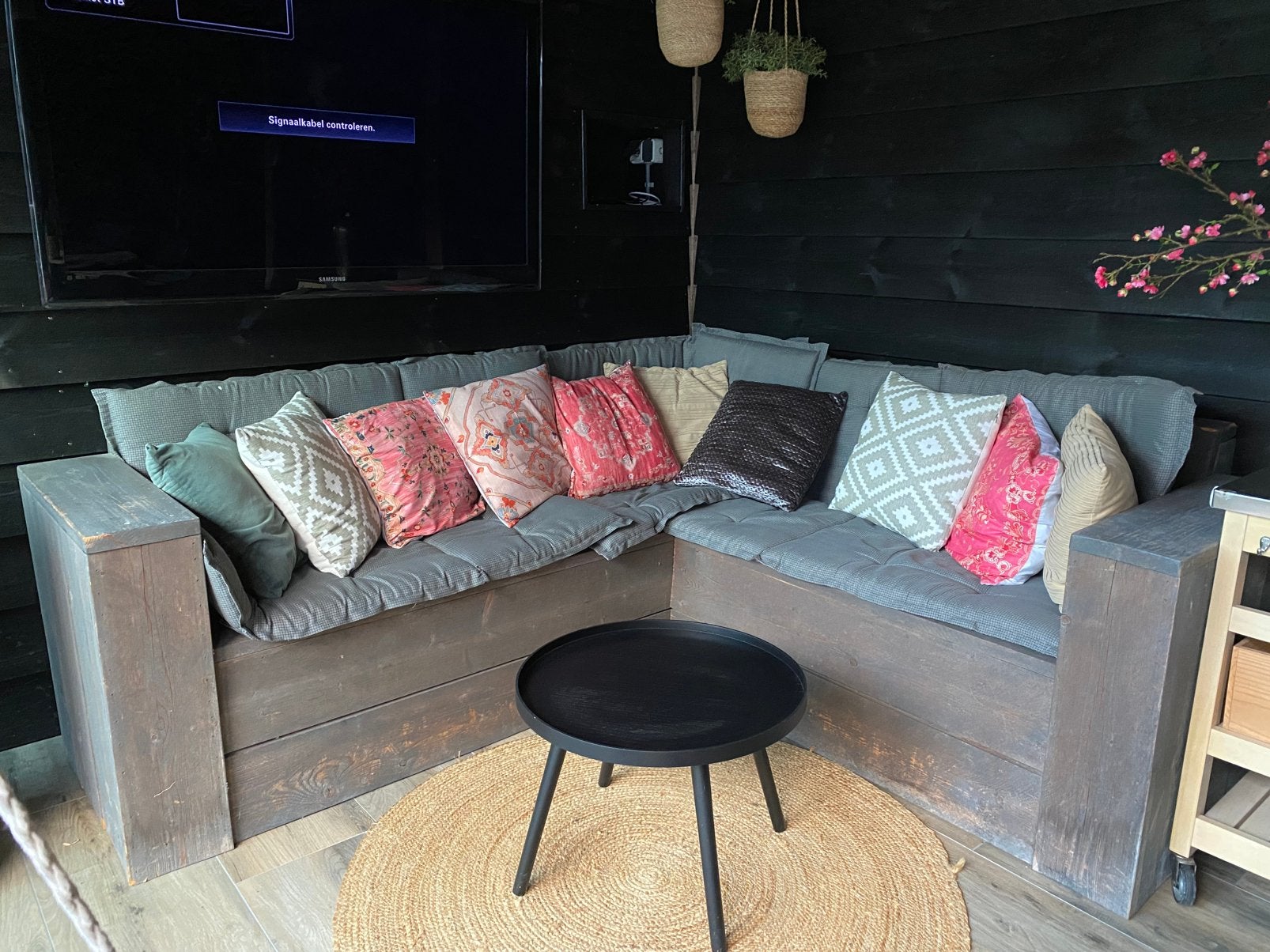 Gratis loungebank!, Tuin en Terras, Ophalen, Zo goed als nieuw, Bank