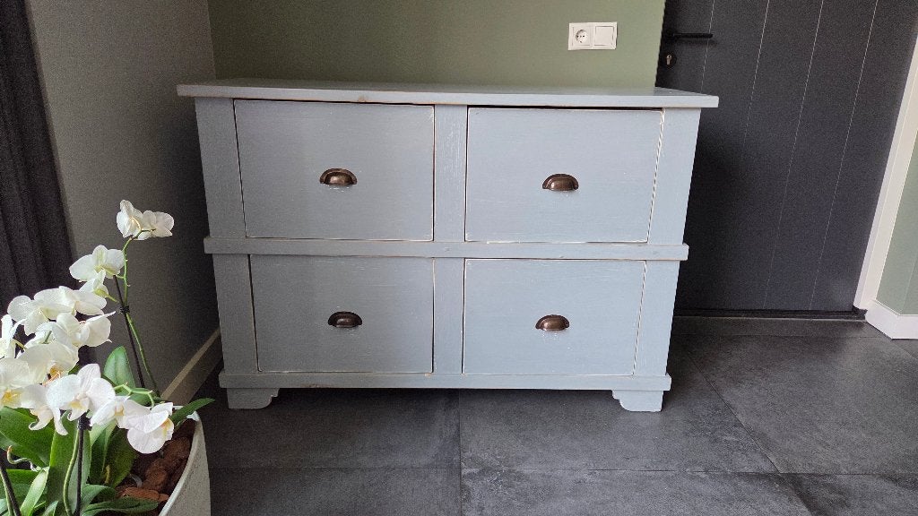 Slaapkamer grenen bed en kast, Huis en Inrichting, Slaapkamer | Complete slaapkamers, Ophalen, Gebruikt, Eenpersoons, Brocant