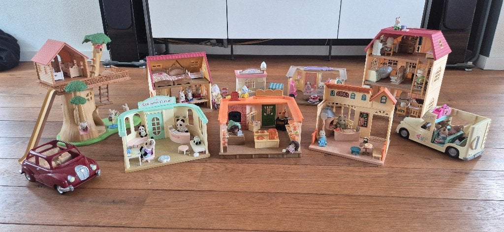 Sylvanian Families grote verzameling, Ophalen of Verzenden, Gebruikt, Poppenhuis