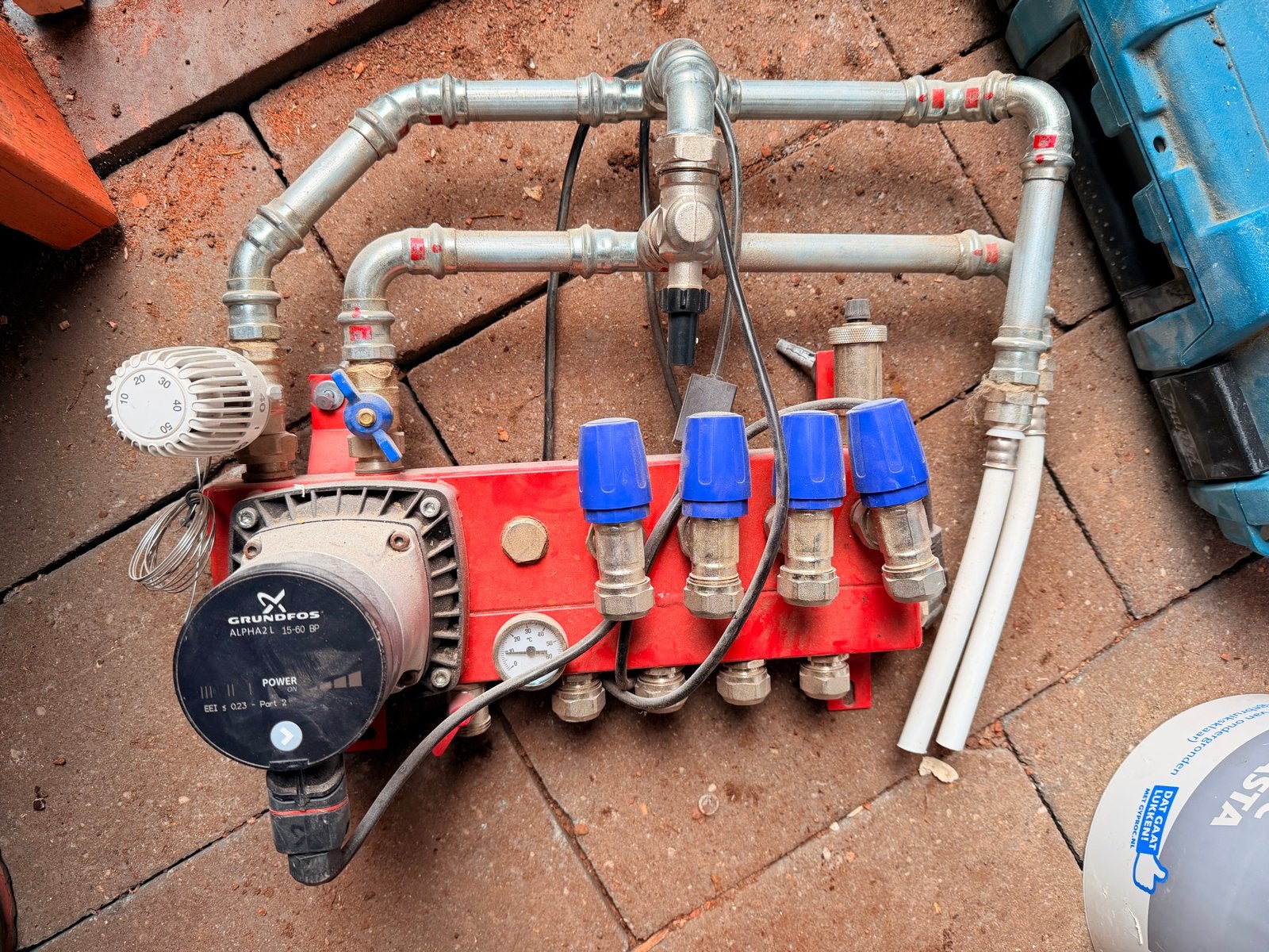 Droogbouw vloerverwarming set, Ophalen of Verzenden, Gebruikt
